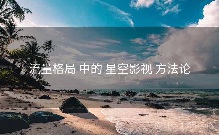 流量格局 中的 星空影视 方法论 第2张 流量格局 中的 星空影视 方法论 第2张