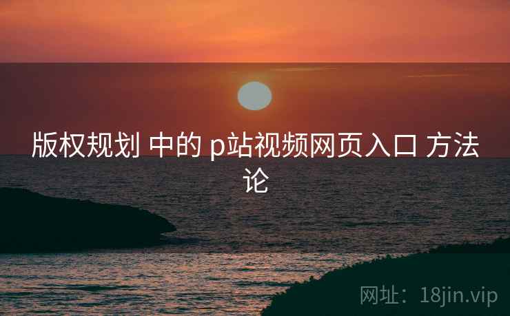版权规划 中的 p站视频网页入口 方法论 第2张 版权规划 中的 p站视频网页入口 方法论 第2张
